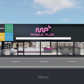 Design, manufacture and installation: MP Mobile Plus Samut Prakan Shop